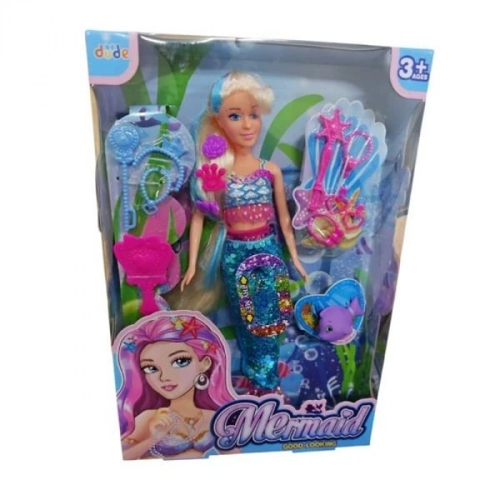 Mey İthalat® SH40687 KUT.MERMAİD DENİZ KIZI BEBEK 29CM -ZRV