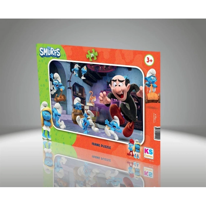 Mey İthalat® SMURF FRAME PUZZLE 24 PARÇA