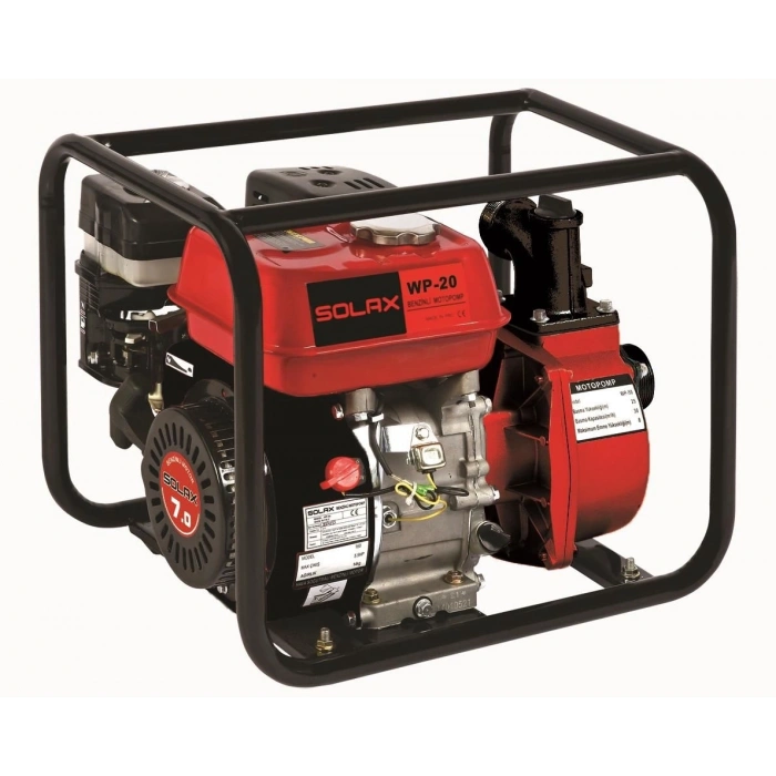 Mey İthalat® Solax WP-20  2 İnch Benzinli Su Motoru Dört Zamanlı
