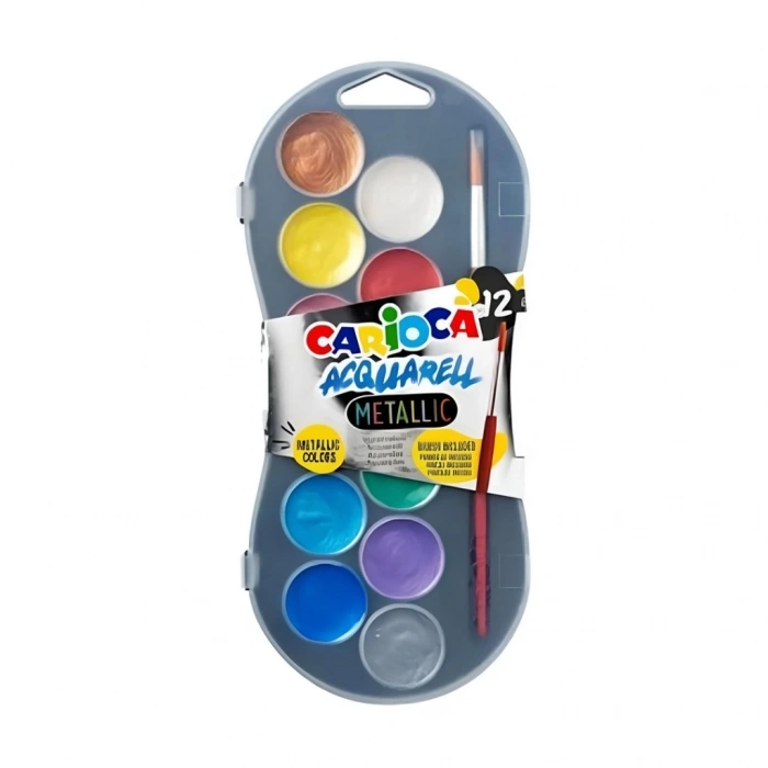 Mey İthalat®  Sulu Boya 30 mm 12li Metalik