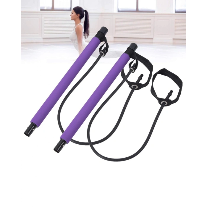 Mey İthalat® Taşınabilir Pilates Bar Ev Sporuna Uygun Hafif ve Dayanıklı Yapı