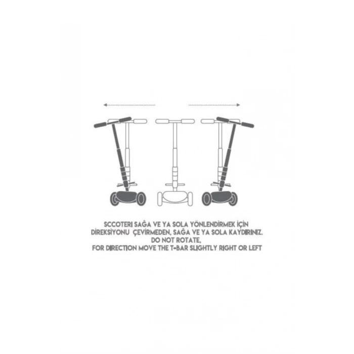 Mey İthalat® Torutoys Maxi Twist Işıklı Scooter Pembe