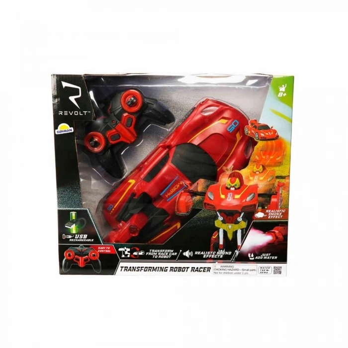Mey İthalat® Transforming Robot Racer Uzaktan Kumandalı Sesli ve Işıklı Robotlar