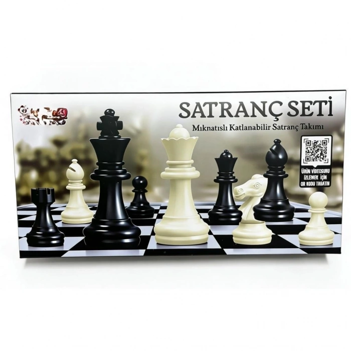 Mey İthalat® VRD10660 MIKNATISLI KATLANABİLİR SATRANÇ