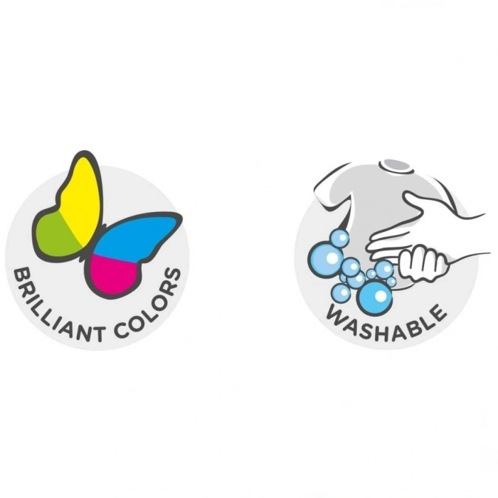 Mey İthalat®  Wax Yıkanabilir Pastel Boya Kalemi 12’li 42365