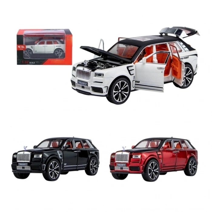 Mey İthalat® XHD-A3213 1 32 K KAP AÇILAN IŞIKLI ARABA (ADET FİYATIDIR)