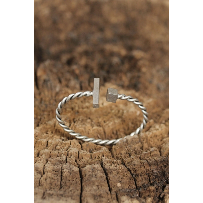 Mey İthalat® Yeni Sezon Geometrik Tasarımlı Erkek Kelepçe Bileklik