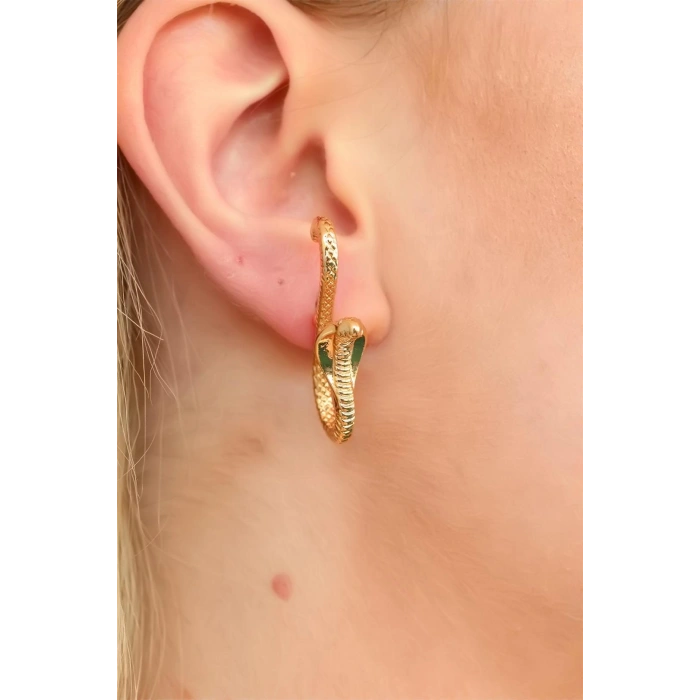 Mey İthalat® Yılan Tasarım Bayan Küpe