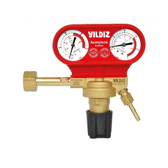 Mey İthalat® Yıldız 5311S Asetilen Basınç Düşürücü