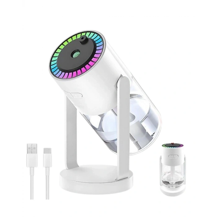 Mey İthalat® Yıldızlı Projektör Hava Nemlendirici Ultrasonik Buhar ve RGB Işık