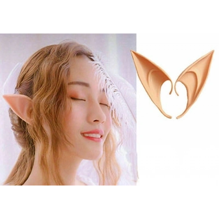 Mey İthalat® Yumuşak Malzemeden İmal Lateks Elf Kulağı 1 Çift 10x5 cm