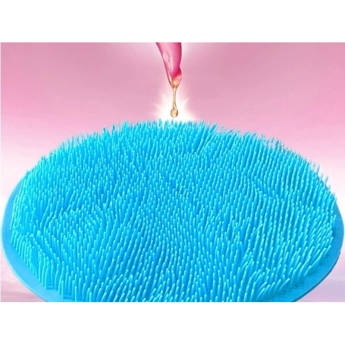 Mey İthalat® Yuvarlak Vantuzlu Banyo Sırt Kese Matı 26 cm