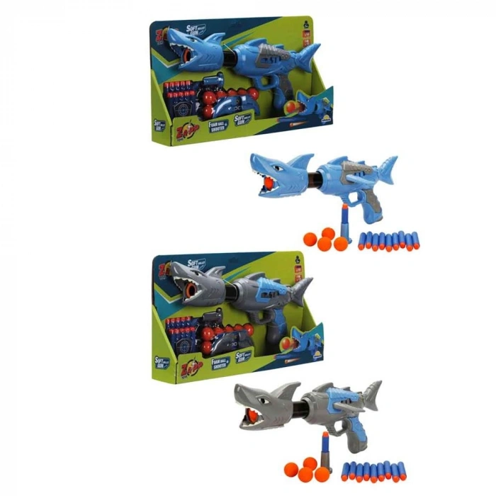 Mey İthalat® ZAP SİLAH SÜNGER TOP ATAN SHARK 2İN 10TOP