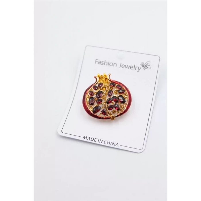 Nar Broş - Kırmızı