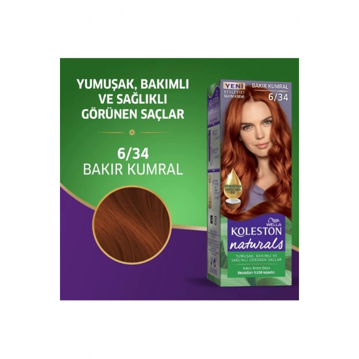 Naturals Saç Boyası Bakır Kumral 6/34
