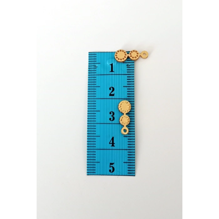 Oya Abiye Bileklik Kolye Pleksi Metalik Plastik Pul Altın Renk 24 gram 300 adet - BNC558