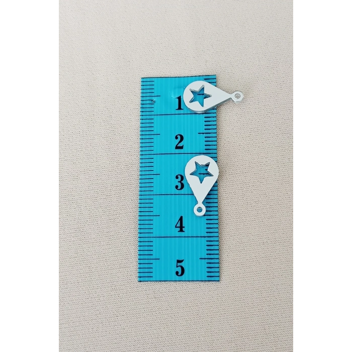 Oya Abiye Bileklik Kolye Pleksi Metalik Plastik Pul Gümüş Renk 24 gram 195 adet - BNC581