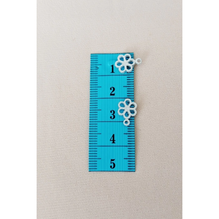 Oya Abiye Bileklik Kolye Pleksi Metalik Plastik Pul Gümüş Renk 24 gram 300 adet - BNC588