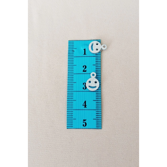 Oya Abiye Bileklik Kolye Pleksi Metalik Plastik Pul Gümüş Renk 8 gram 85 adet - BNC525