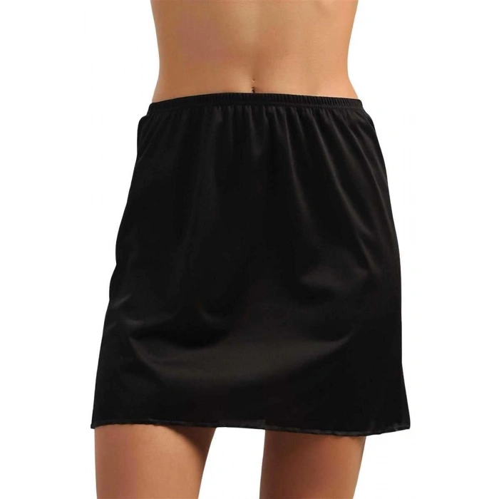 Polyamid Kumaşlı Diz Üstü Kısa Etek Altı Jüpon