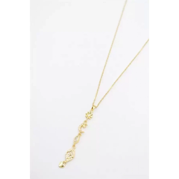 Şans Y Kolye - Altın