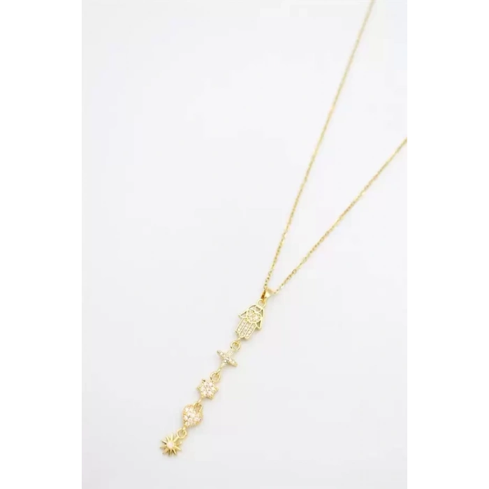 Şans Y Kolye - Altın