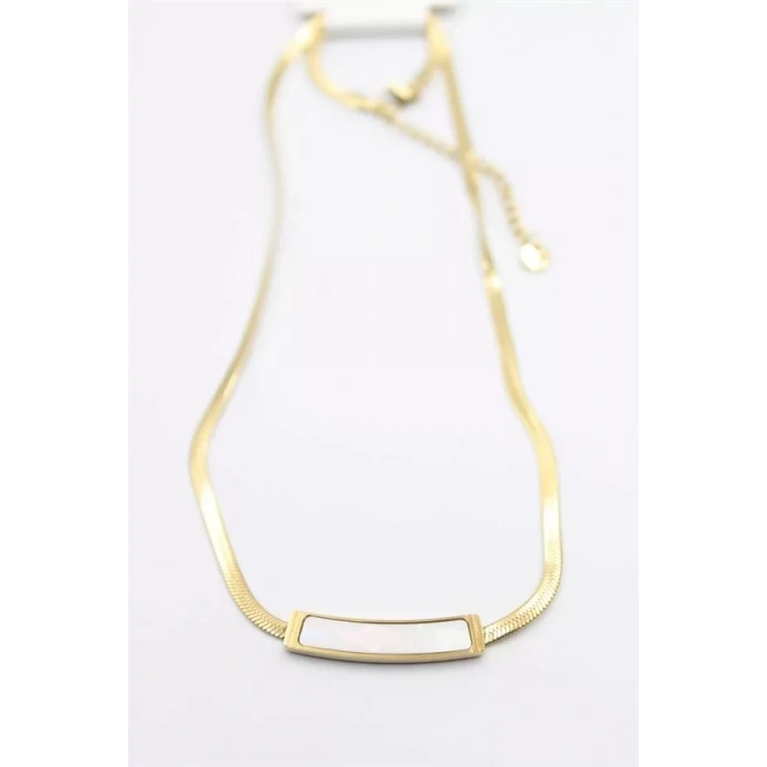 Sedef İtalyan Zincir Kolye - Altın