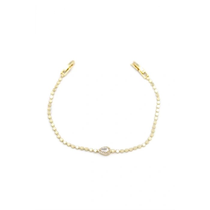 Taşlı Bileklik - Altın