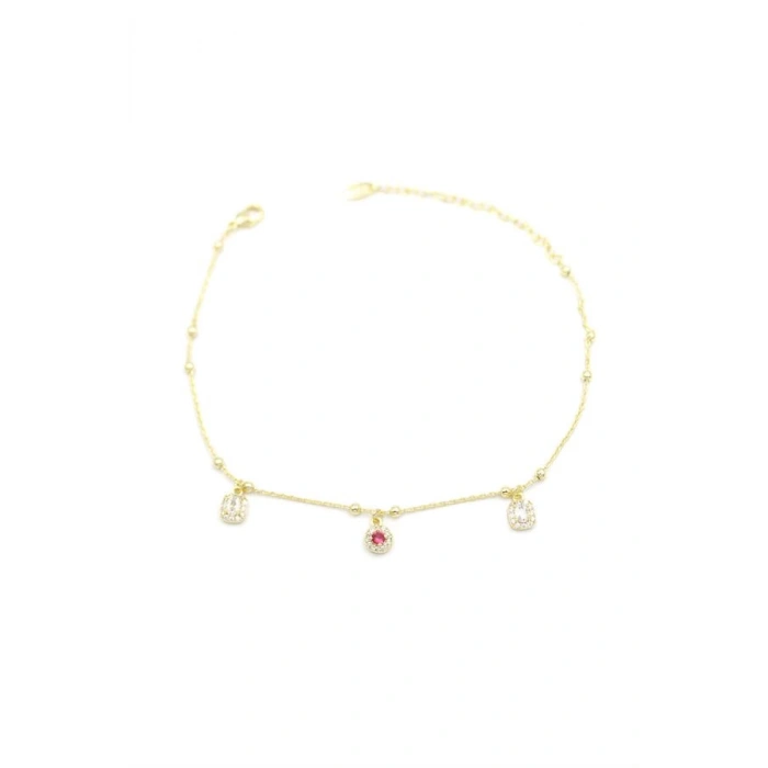 Taşlı Halhal - Altın