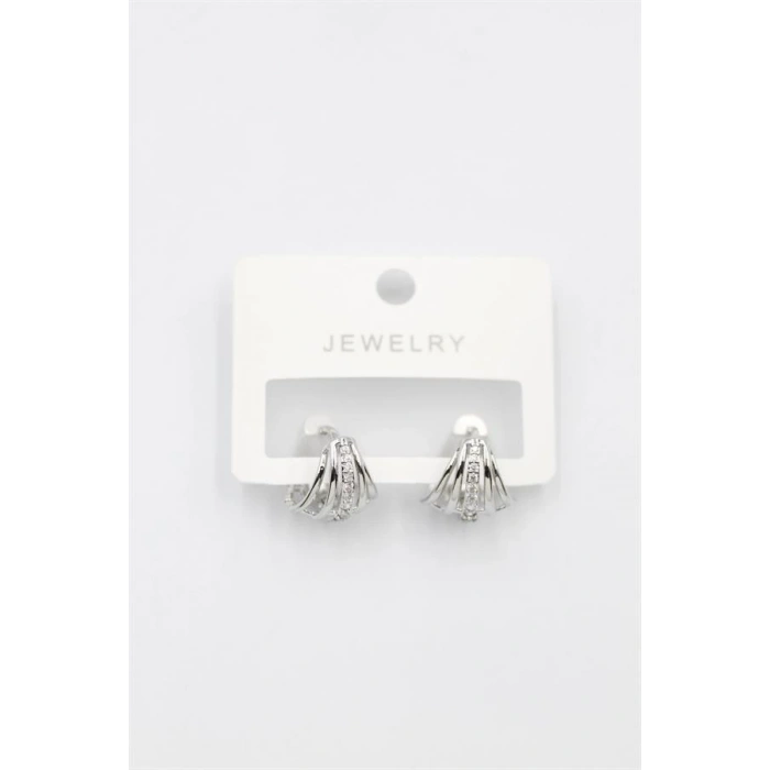 Taşlı Küpe - Gümüş