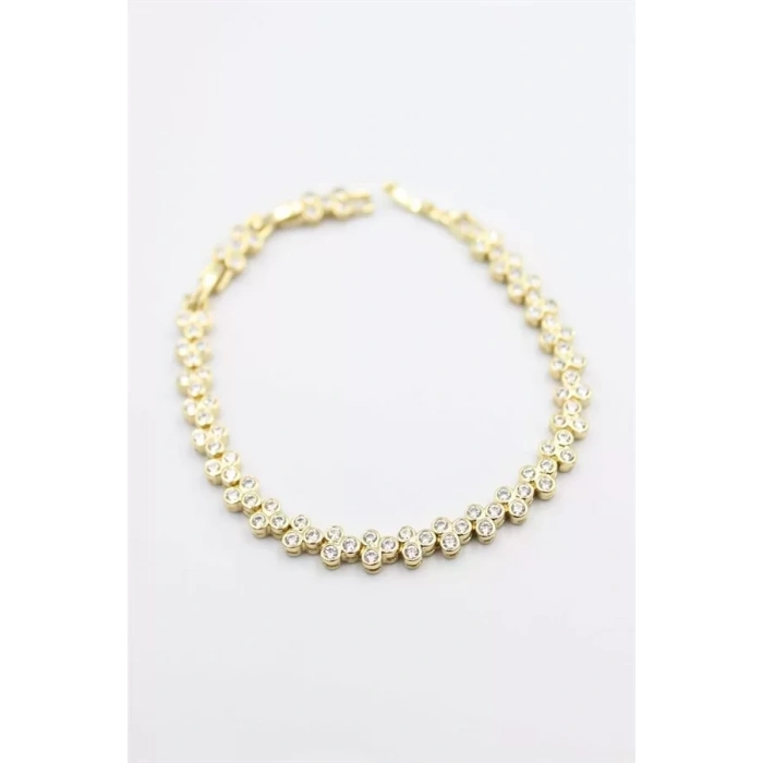 Taşlı Xuping Bileklik - Altın