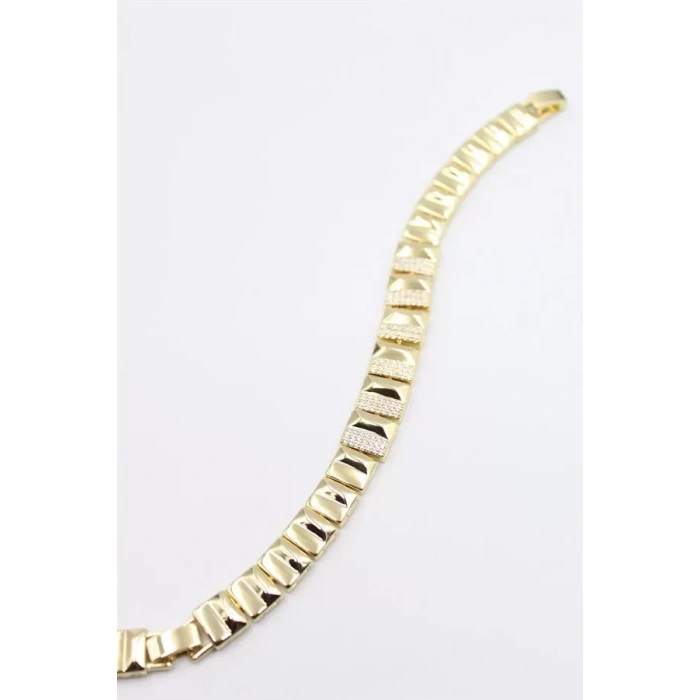 Taşlı Xuping Bileklik - Altın