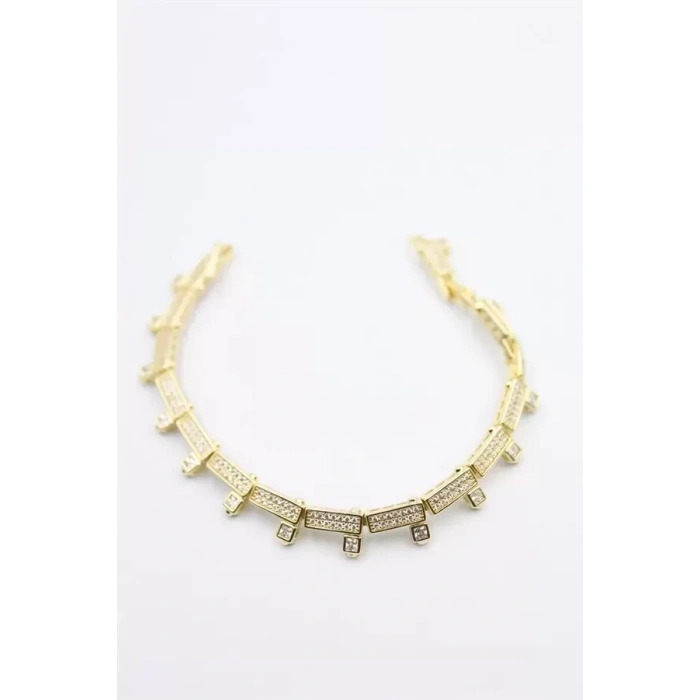 Taşlı Xuping Bileklik - Altın