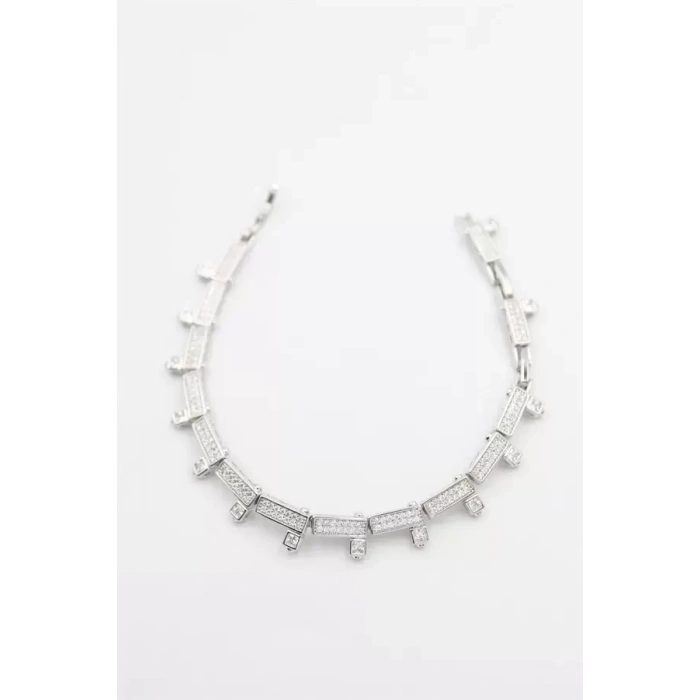 Taşlı Xuping Bileklik - Gümüş