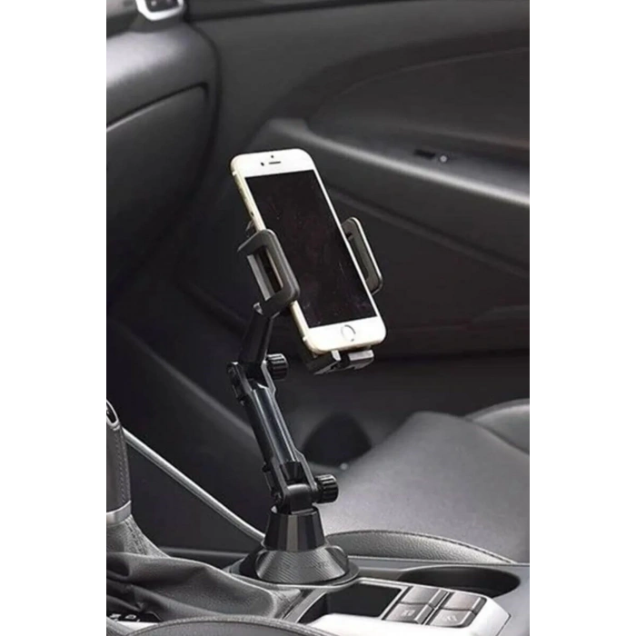 Teleskopik Araç Bardak Yerine Giren Telefon Tutucu