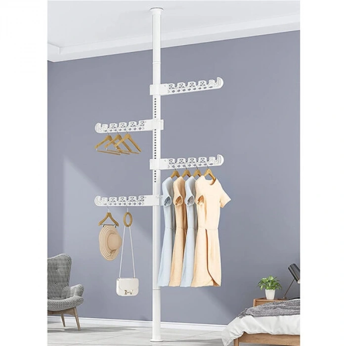 Teleskopik Giysi ve Çamaşır Askısı