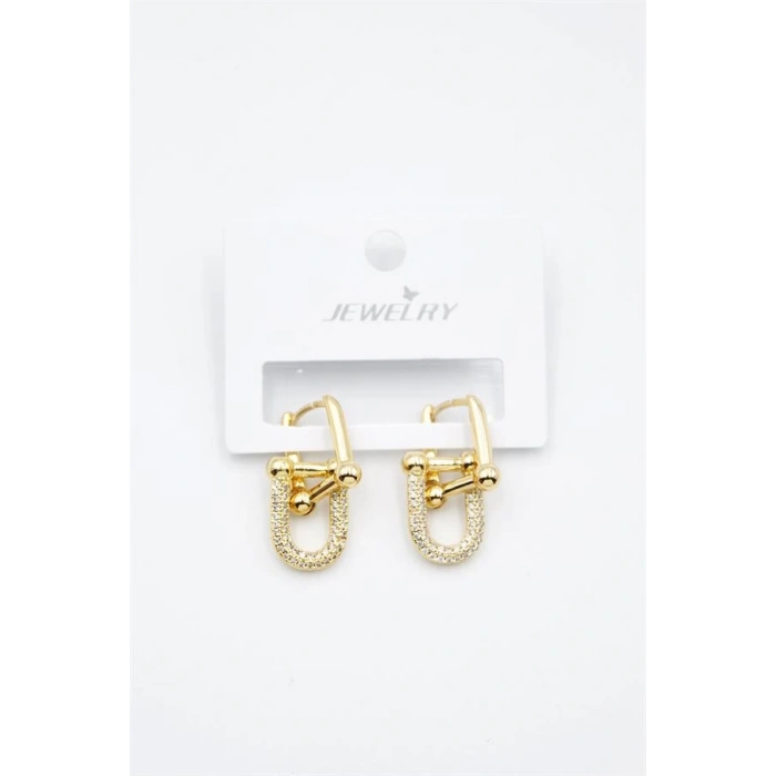 Tf Zincir Küpe - Altın