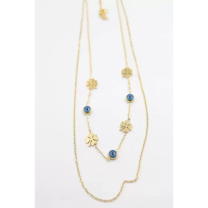 Yonca Nazar Kolye - Altın