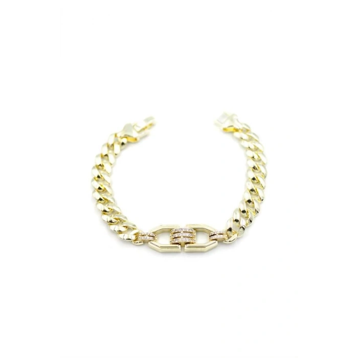 Zirkon Taşlı Bileklik - Altın