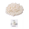 1.000 gram (1 kg.) 14mm Krem Renk Plastik İnci Boncuk Çanta ve Takı Yapım Boncuğu (~540 adet)