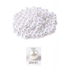 1.000 gram (1 kg.) 16mm Beyaz Renk Plastik İnci Boncuk Çanta ve Takı Yapım Boncuğu (~340 adet)