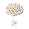 250 gram 10mm Krem Renk Plastik İnci Boncuk Çanta ve Takı Yapım Boncuğu (~475 adet)