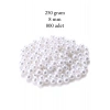250 gram 8mm Beyaz Renk Plastik İnci Boncuk Çanta ve Takı Yapım Boncuğu (~800 adet)