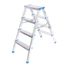 4+4 Çift Basamaklı Alüminyum Metal Merdiven