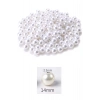 500 gram 14mm Beyaz Renk Plastik İnci Boncuk Çanta ve Takı Yapım Boncuğu (~270 adet)