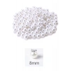 500 gram 8mm Beyaz Renk Plastik İnci Boncuk Çanta ve Takı Yapım Boncuğu (~1.600 adet)