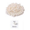 500 gram 8mm Krem Renk Plastik İnci Boncuk Çanta ve Takı Yapım Boncuğu (~1.600 adet)