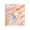 60 gr (300 adet) Şeker Rengi Akrilik Kalp Boncuklar Renkli Karışık Plastik Pastel Boncuklar Ara Boncuk Kalp Şekilli Kolye Bilezik için