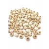 60 Gr (60 Adet) Ahşap Boncuk 15 mm çap x 10 mm Delik Doğal Yuvarlak Ahşap Makrome El İşi Çanta