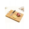 Bambu Metal Saplı Ekmek Kesme Tahtası 30x20x1,8 Cm Royaleks-67459